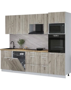 Кухонный гарнитур Интерлиния Мила Лайт 2.6-ПМ1