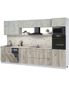 Кухонный гарнитур Интерлиния Мила Лайт 3.3-ПМ3