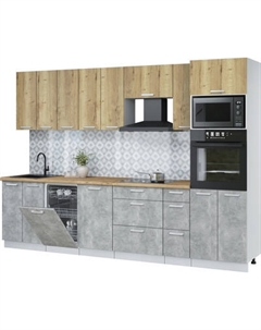 Кухонный гарнитур Интерлиния Мила Лайт 3.0-ПМ3