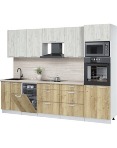 Кухонный гарнитур Интерлиния Мила Лайт 2.85-ПМ3