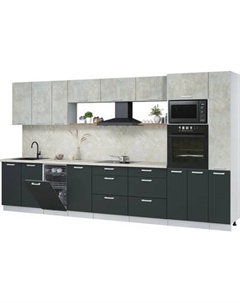 Кухонный гарнитур Интерлиния Мила Лайт 3.8-ПМ3