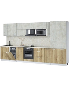 Кухонный гарнитур Интерлиния Мила Лайт 3.8-ПМ4