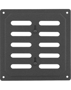 Решетка вентиляционная Нора-М 160x160 с заслонкой / 19369 Нора-м