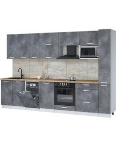 Кухонный гарнитур Интерлиния Мила Лайт 3.2-ПМ4