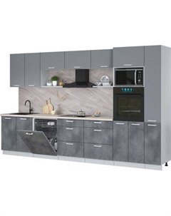 Кухонный гарнитур Интерлиния Мила Лайт 3.5-ПМ1