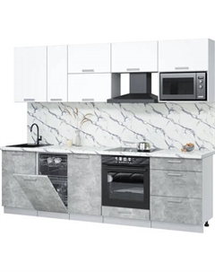 Кухонный гарнитур Интерлиния Мила Лайт 2.6-ПМ4