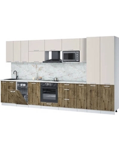 Кухонный гарнитур Интерлиния Мила Лайт 3.8-ПМ4