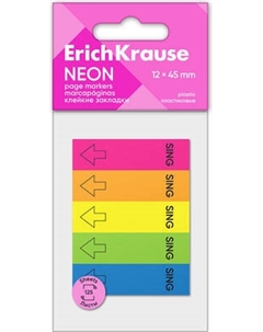 Стикеры канцелярские Erich Krause Neon / 61556 Erich krause