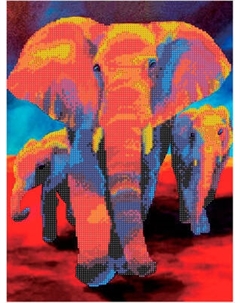 Набор алмазной вышивки Centrum 5D Слоны / 89761