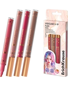 Набор маркеров Erich Krause Visioline V-19 Flex Idol / 63374 Erich krause