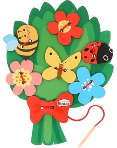 Развивающий игровой набор Mapacha Шнуровка Букет / 962128