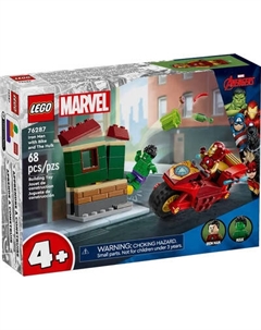 Конструктор Lego Super Heroes Железный человек на мотоцикле и Халк 76287