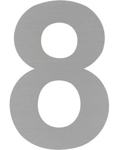 Цифра дверная Нора-М Luxe 8 75мм самоклеющаяся / 20153 Нора-м
