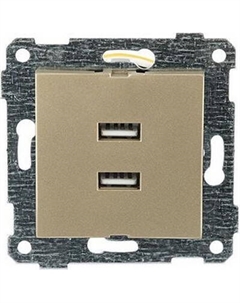 Розетка Mutlusan Rita 2xUSB Type-A 2200-449-0185