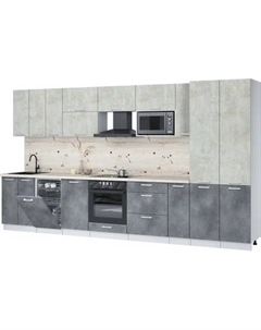 Кухонный гарнитур Интерлиния Мила Лайт 3.8-ПМ4