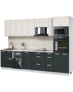 Кухонный гарнитур Интерлиния Мила Лайт 3.05-ПМ3