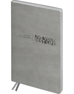 Ежедневник BG Waltz. Silver metallic А6+ / DuA6+_61185 Bg