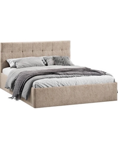 Полуторная кровать ТриЯ Джоли универсальная с ПМ Тип 1 140x200 и заглушиной Трия