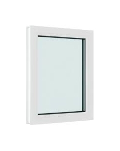 Окно ПВХ Brusbox Одностворчатое Глухое 2 стекла