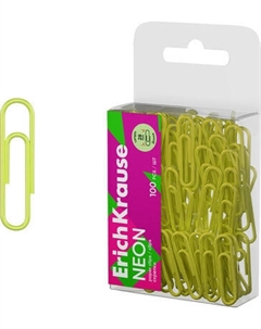 Скрепки Erich Krause Neon / 62041 Erich krause