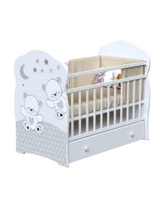 Детская кроватка VDK Funny Bears маятник и ящик Vdk