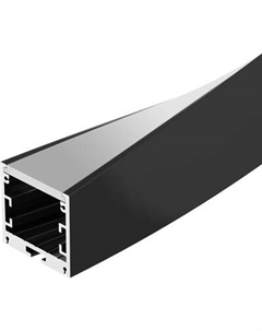Профиль для светодиодной ленты Arlight SL-ARC-3535-TWIST180-500 BLACK / 032685