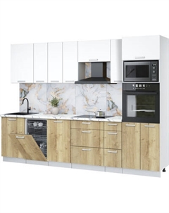 Кухонный гарнитур Интерлиния Мила Лайт 2.9-ПМ3