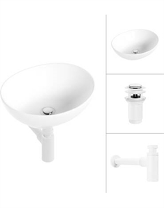 Умывальник Lauter 21652 + клапан 21190W + сифон 21635W