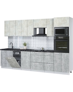 Кухонный гарнитур Интерлиния Мила Лайт 3.1-ПМ3