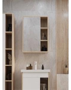 Шкаф с зеркалом для ванной Mixline Милтон-50 / 557614