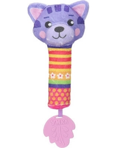 Погремушка Умка Пищалка жирафики котик / UM-CAT-24