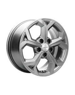Литой диск Khomen KHW1606 Focus 16x6.5" 5x108мм DIA 63.35мм ET 50мм Gray