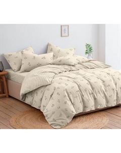 Комплект постельного белья Ночь нежна Вилладж Евро 70х70 ЭКО / 20370-1+20369-1