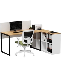 Письменный стол Crafto Тор Хлоя с тумбой 02 178x140x75