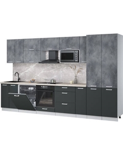 Кухонный гарнитур Интерлиния Мила Лайт 3.5-ПМ2