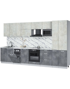 Кухонный гарнитур Интерлиния Мила Лайт 3.6-ПМ4