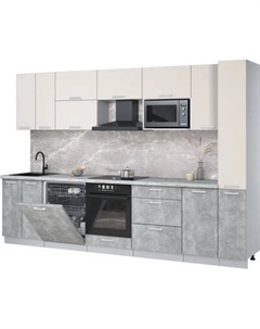 Кухонный гарнитур Интерлиния Мила Лайт 3.1-ПМ2