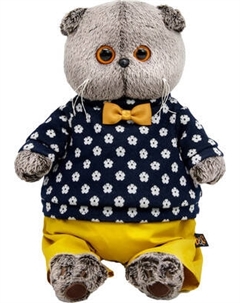 Мягкая игрушка Budi Basa Басик в джемпере в цветочек / 10861401 Budi basa