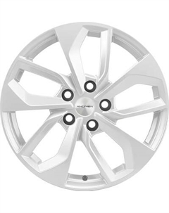 Литой диск Khomen KHW1703 i40 17x7" 5x114.3мм DIA 67.1мм ET 45мм F-Silver