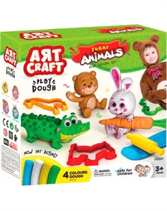 Набор для лепки Aяt Craft Забавные животные / 03697 Aяt craft