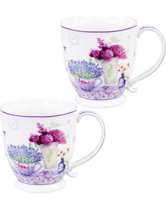 Набор кружек Elan Gallery Лаванда New Bone China / 420235_2 Elan gallery