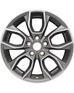Литой диск Khomen KHW1713 Ceed 17x7" 5x114.3мм DIA 67.1мм ET 53мм Gray FP