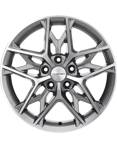 Литой диск Khomen KHW1709 Optima 17x7" 5x114.3мм DIA 67.1мм ET 50мм Gray FP