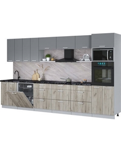 Кухонный гарнитур Интерлиния Мила Лайт 3.6-ПМ1-2