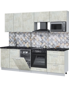 Кухонный гарнитур Интерлиния Мила Лайт 2.45-ПМ4