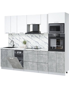Кухонный гарнитур Интерлиния Мила Лайт 2.65-ПМ3