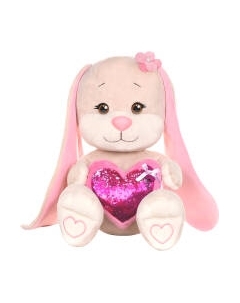 Мягкая игрушка Jack&Lin Зайка с розовым сердцем / JL-051901-25 Jack&lin
