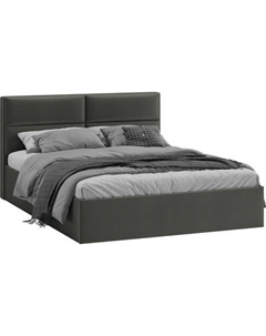 Двуспальная кровать ТриЯ Глосс универсальная с ПМ Тип 1 180x200 и заглушиной Трия