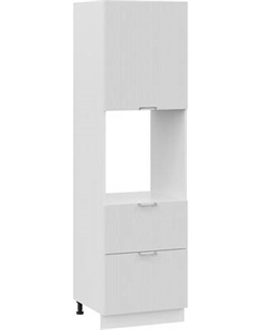 Шкаф-пенал кухонный ТриЯ Кимберли 1П6Я2 с одной дверью и двумя ящиками Трия