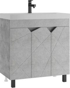 Тумба под умывальник Домино Unit 80 Vector без ящика